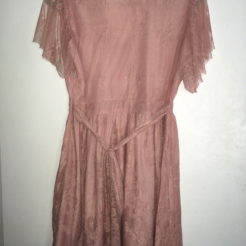 Charlotte Russe Pink Lace Dress